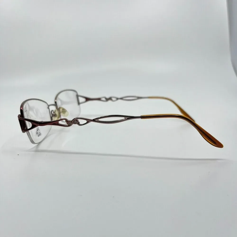 Saks Fifth‎ Avenue Women's eyeglasses Frame Silver S5A169 55-17-135 H6759